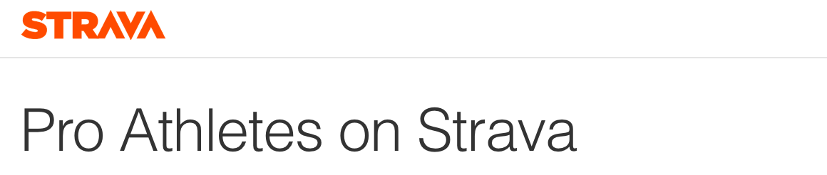 Pro Cyclist KOMs on&nbsp;Strava